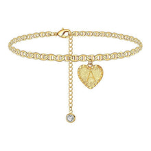 Load image into Gallery viewer, Initials Heart Anklet
