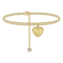 Load image into Gallery viewer, Initials Heart Anklet
