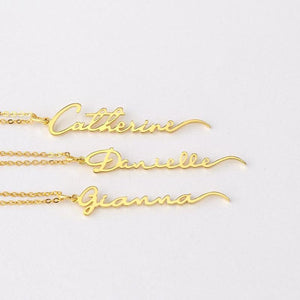 Vertical Signature Necklace