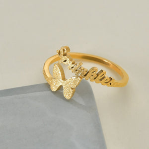 Butterfly Name Ring (R25)