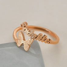 Load image into Gallery viewer, Butterfly Name Ring (R25)
