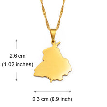 Load image into Gallery viewer, Apna Punjab Necklace (Solid Map Design)
