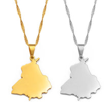 Load image into Gallery viewer, Apna Punjab Necklace (Solid Map Design)
