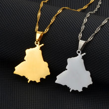Load image into Gallery viewer, Apna Punjab Necklace (Solid Map Design)
