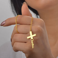 Load image into Gallery viewer, Custom Cross Necklace (X-11)

