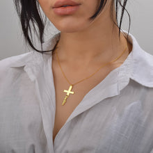 Load image into Gallery viewer, Custom Cross Necklace (X-11)
