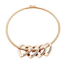Charger l&#39;image dans la galerie, Custom Hearts Bangle (H9)
