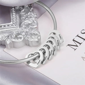 Custom Hearts Bangle (H9)
