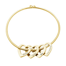 Charger l&#39;image dans la galerie, Custom Hearts Bangle (H9)
