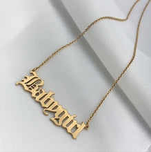 Load image into Gallery viewer, Name Necklace (Old English)

